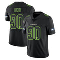 S.Seahawks #90 Jarran Reed Player Black Impact Limited Home Game Gdoa Stitched Jerseys