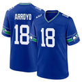 S.Seahawks #18 Elijah Arroyo Player Royal Throwback Home Game Gdoa Stitched Jerseys