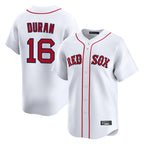B.Red Sox #16 Jarren Duran Player White Limited Home Game Gdoa Stitched Jerseys