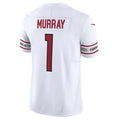 A.Cardinals #1 Kyler Murray Player White Vapor F.U.S.E. Limited Home Game Gdoa Stitched Jerseys