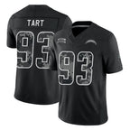 LA.Chargers #93 Teair Tart Player Black Limited 2026 Salute to Service Home Game Stitched Jerseys