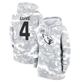A.Cardinals #4 Jeremiyah Love Player Arctic Camo Salute to Service Hoodies Gdoa Stitched Jerseys