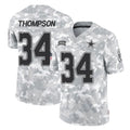 D.Cowboys #34 Jalen Thompson Player Arctic Camo Salute to Service Limited Home Game Gdoa Stitched Jerseys
