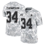 D.Cowboys #34 Jalen Thompson Player Arctic Camo Salute to Service Limited Home Game Gdoa Stitched Jerseys