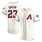 A.Diamondbacks #23 Zac Gallen Player Cream Limited Elite Home Game Gdoa Stitched Jerseys