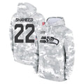 S.Seahawks #22 Rashid Shaheed Player Arctic Camo Limited Salute to Service Pullover Hoodies Game Gdoa Stitched Jerseys