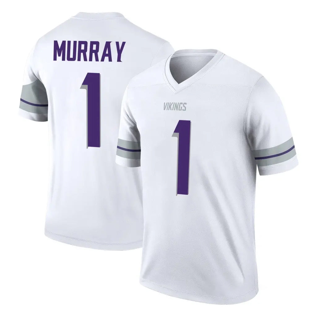 M.Vikings #1 Kyler Murray Player White Alternate Legend Home Game Gdoa Stitched Jerseys