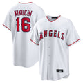 LA.Angels #16 Yusei Kikuchi Player White Home Game Fdoa Stitched Jerseys