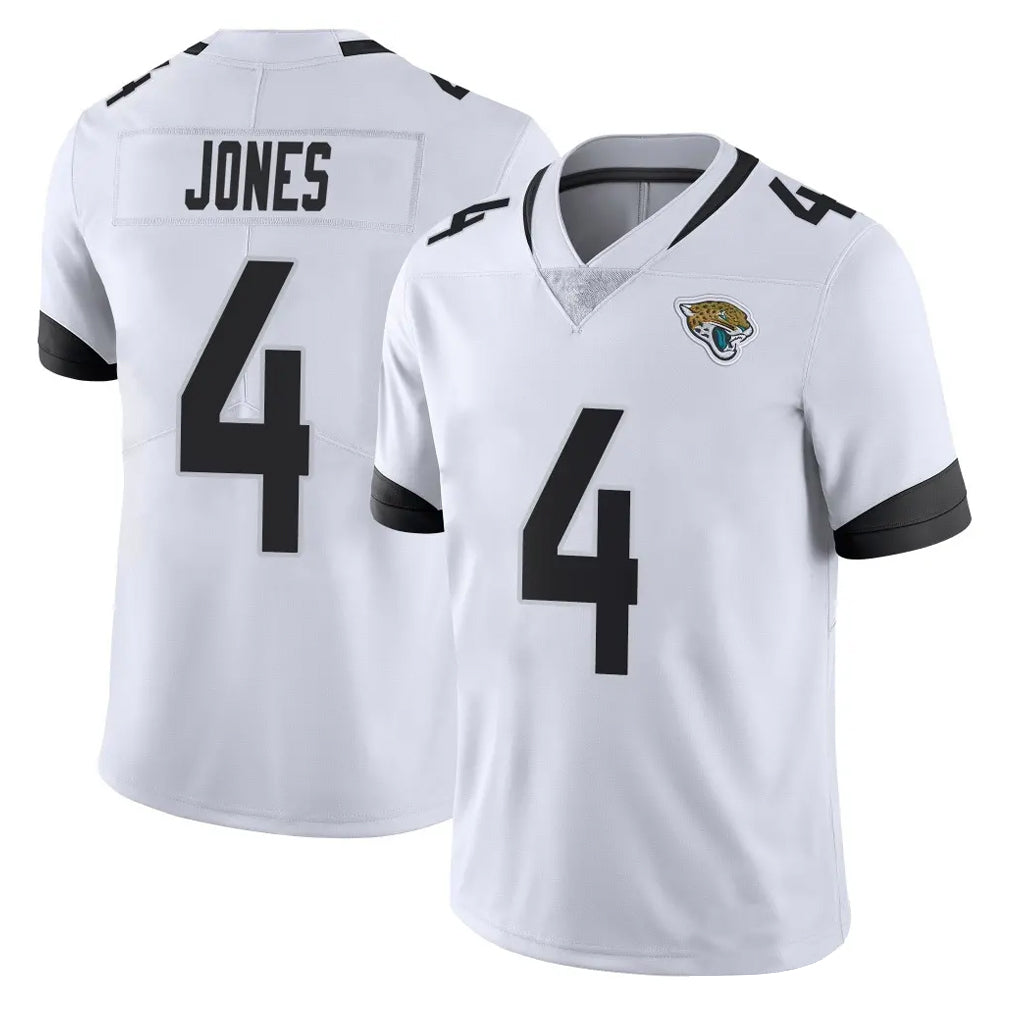 J.Jaguars #4 Jarrian Jones Player White Vapor Untouchable Limited Home Game Gdoa Stitched Jerseys