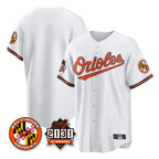 B.Orioles ## Orioles Blank Player White 30th Anniversary of 2131 Home Game Gdoa Stitched Jerseys