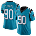 C.Panthers #90 Julius Peppers Player Blue Vapor Untouchable Limited Game Gdoa Stitched Jerseys