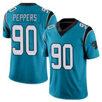 C.Panthers #90 Julius Peppers Player Blue Vapor Untouchable Limited Game Gdoa Stitched Jerseys