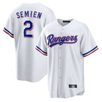 T.Rangers #2 Marcus Semien Player White Replica Game Fdoa Stitched Jerseys