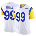 LA.Rams #99 Aaron Donald Player White Limited Vapor F.U.S.E. Home Game Gdoa Stitched Jerseys