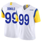 LA.Rams #99 Aaron Donald Player White Limited Vapor F.U.S.E. Home Game Gdoa Stitched Jerseys