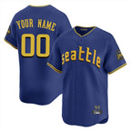 Custom S.Mariners Royal City Connect Limited Home Game Any Name & Number Gdoa Stitched Jerseys