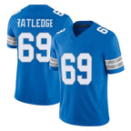 D.Lions #69 Tate Ratledge Player Blue Limited Vapor F.U.S.E. Alternate Home Game Gdoa Stitched Jerseys