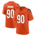 C.Bengals #90 Kris Jenkins Jr Player Orange Home Game Gdoa Stitched Jerseys