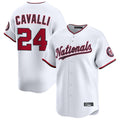 W.Nationals #24 Cade Cavalli Player White Limited Fdoa Stitched Jerseys