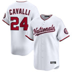 W.Nationals #24 Cade Cavalli Player White Limited Fdoa Stitched Jerseys