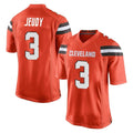 C.Browns #3 Jerry Jeudy Player Orange Home Game Gdoa Stitched Jerseys