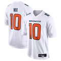 D.Broncos #10 Bo Nix Player White Fashion Limited Game Gdoa Stitched Jerseys