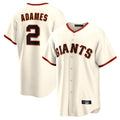 SF.Giants #2 Willy Adames Player Cream Home Game Fdoa Stitched Jerseys