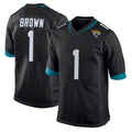 J.Jaguars #1 Montaric Brown Player Black Home Game Gdoa Stitched Jerseys