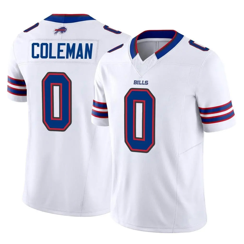 B.Bills #0 Keon Coleman Player White Vapor F.U.S.E. Jersey Limited Home Game Gdoa Stitched Jerseys