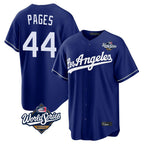 LA.Dodgers #44 Andy Pages Player Royal World Series Game Fdoa Stitched Jerseys