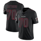 A.Falcons #70 Jake Matthews Player Black Limited Elite Game Gdoa Stitched Jerseys