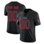 Custom H.Texans Black Impact Limited Game Any Name & Numbers Gdoa Stitched Jerseys