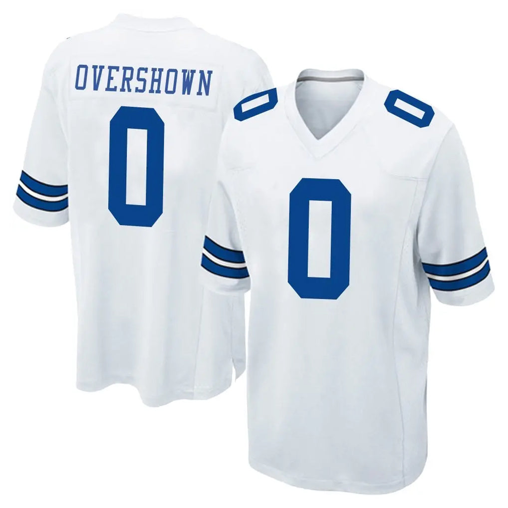 D.Cowboys #0 DeMarvion Overshown Player White Home Game Gdoa Stitched Jerseys