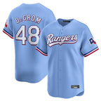 T.Rangers #48 Jacob deGrom Player Light Blue Home Limited Fdoa Stitched Jerseys