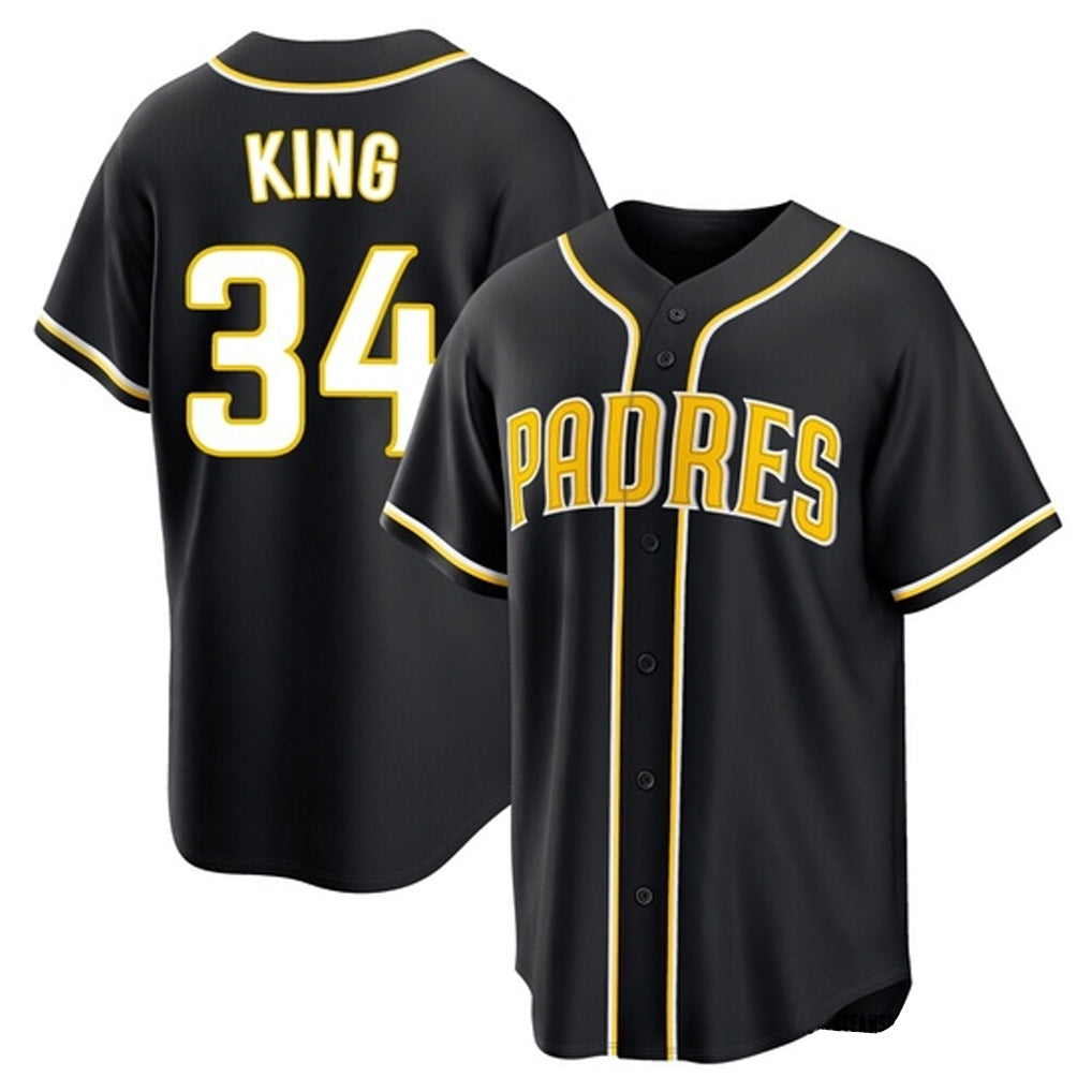 S.Diego Padres #34 Michael King Player Black 2026 Fashion Home Fdoa Stitched Jerseys