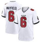 TB.Buccaneers #6 Baker Mayfield Player White Home Game Gdoa Stitched Jerseys