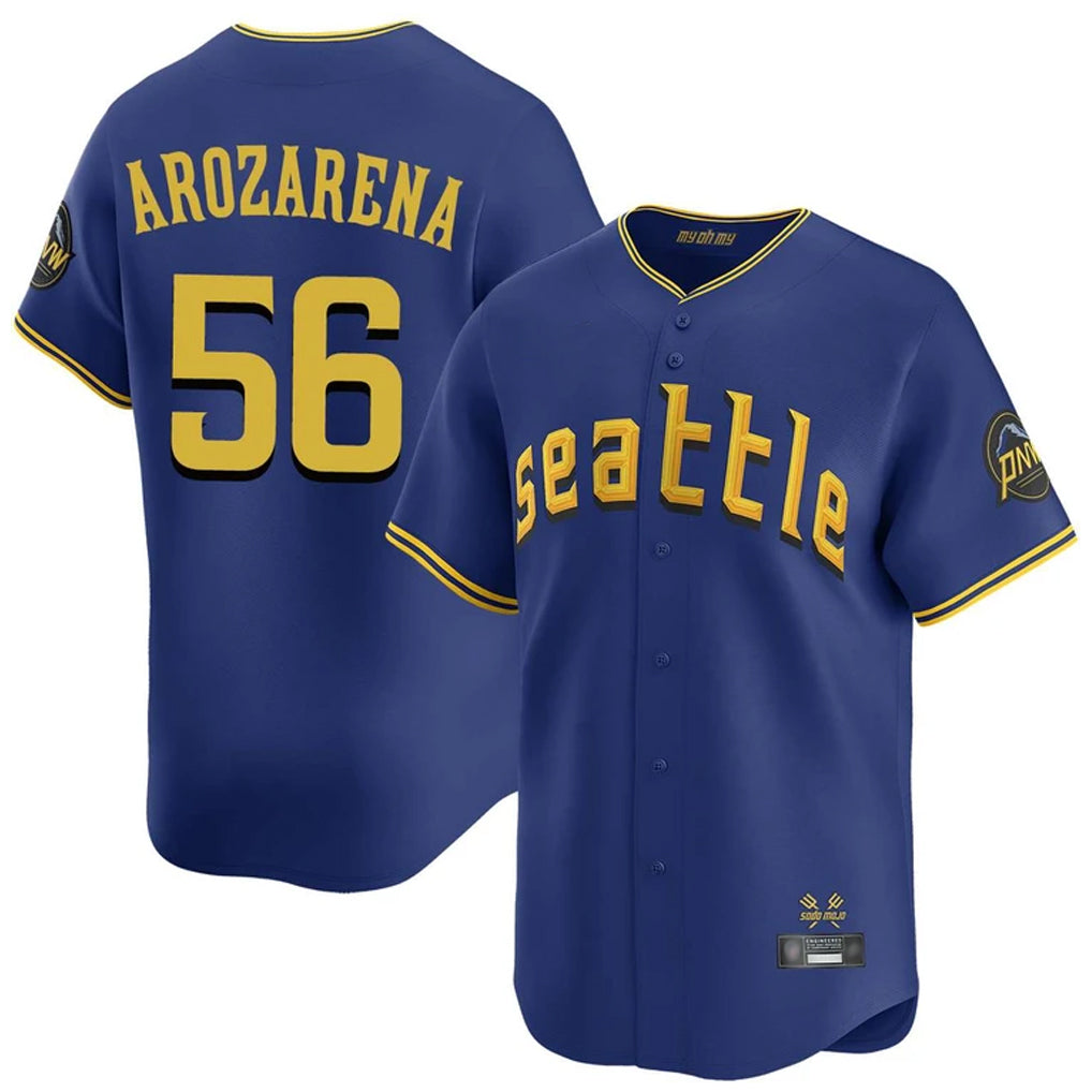 S.Mariners #56 Randy Arozarena Player Royal City Connect Home Limited Fdoa Stitched Jerseys