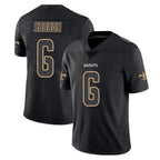 NO.Saints #6 Tyler Shough Player Black Impact Limited Home Game Gdoa Stitched Jerseys