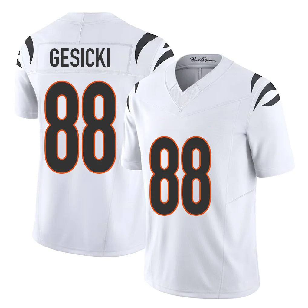 C.Bengals #88 Mike Gesicki Player White Vapor F.U.S.E. Limited Home Game Gdoa Stitched Jerseys