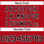 Custom Red Black-White Solider Classic Style Authentic Baseball Jersey