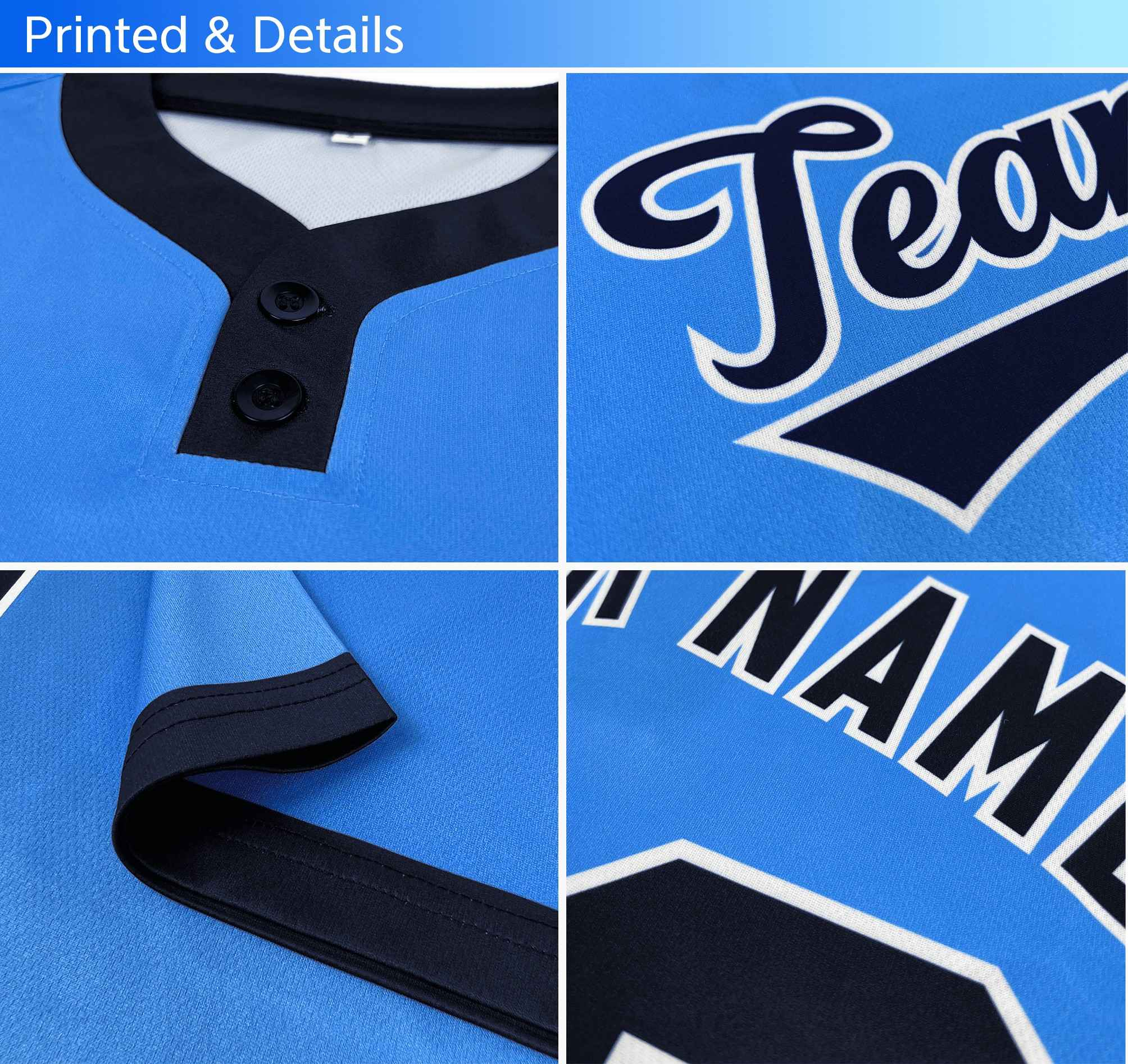 Custom White Black-Gold Classic Style Authentic Two-Button Softball Jersey
