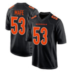 C.Bengals #53 Boye Mafe Player Black Fashion Game Gdoa Stitched Jerseys