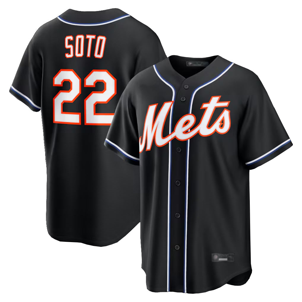 NY.Mets #22 Juan Soto Player Black Fashion Out Game Fdoa Stitched Jerseys