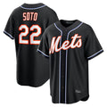 NY.Mets #22 Juan Soto Player Black Fashion Out Game Fdoa Stitched Jerseys