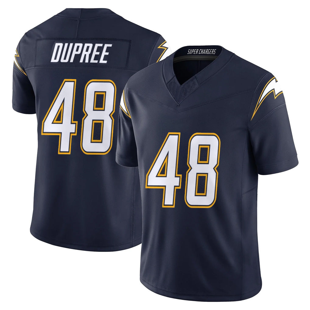 LA.Chargers #48 Bud Dupree Player Navy Vapor F.U.S.E. Limited Home Game Gdoa Stitched Jerseys