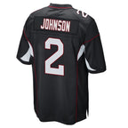 A.Cardinals #2 Will Johnson Player Black Home Game Gdoa Stitched Jerseys