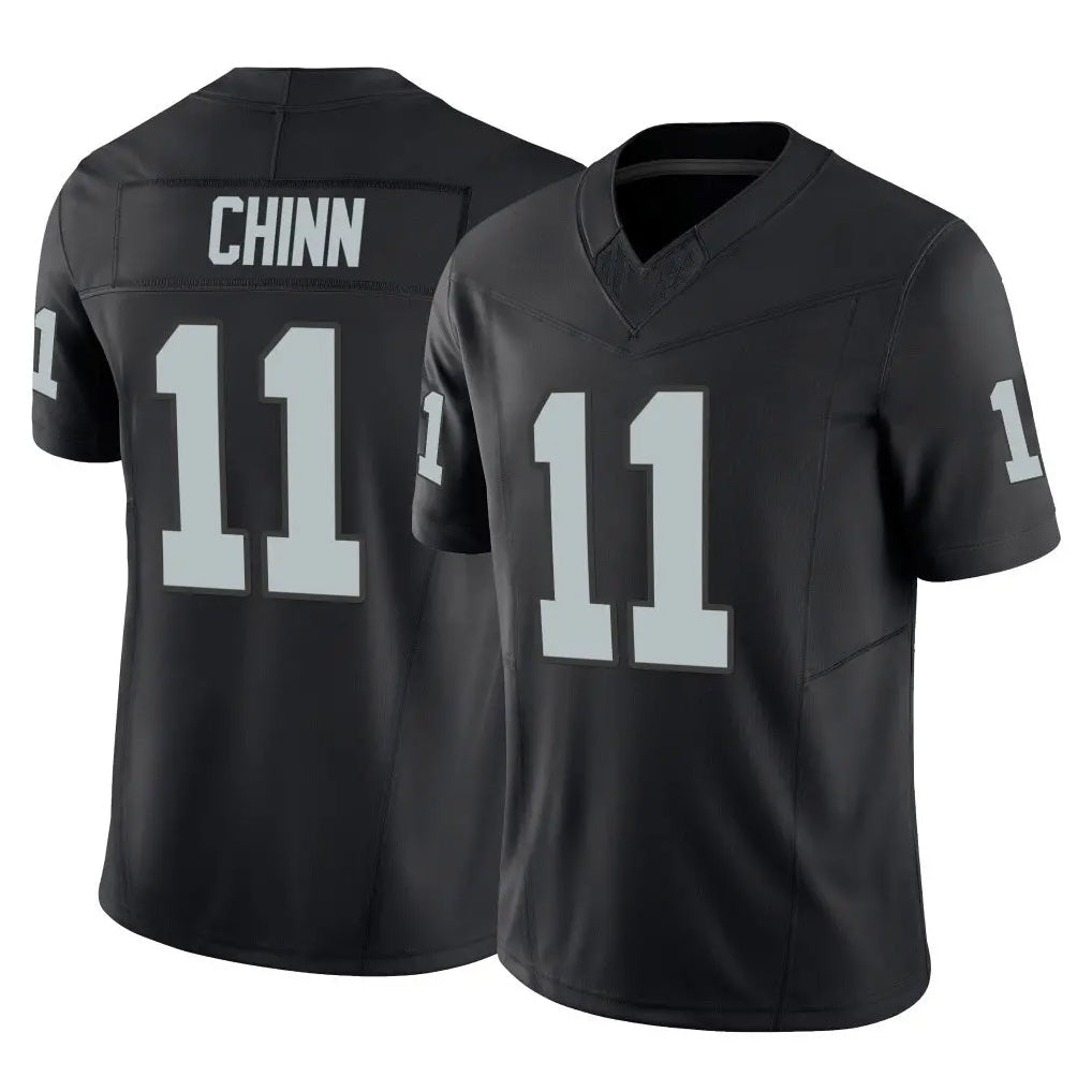 LV.Raiders #11 Jeremy Chinn Player Black Limited Vapor F.U.S.E. Home Game Gdoa Stitched Jerseys