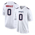 NE.Patriots #0 Christian Gonzalez Player White Fashion Limited Home Game Gdoa Stitched Jerseys