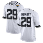 J.Jaguars #29 Eric Murray Player White Home Game Gdoa Stitched Jerseys