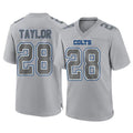 IN.Colts #28 Jonathan Taylor Player Gray Atmosphere Fashion Home Game Gdoa Stitched Jerseys